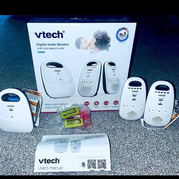 VTech DM112-2 DM111-2 Audio Baby Monitor 1000 ft of Digital Range 5-Level Sound - Picture 5 of 6